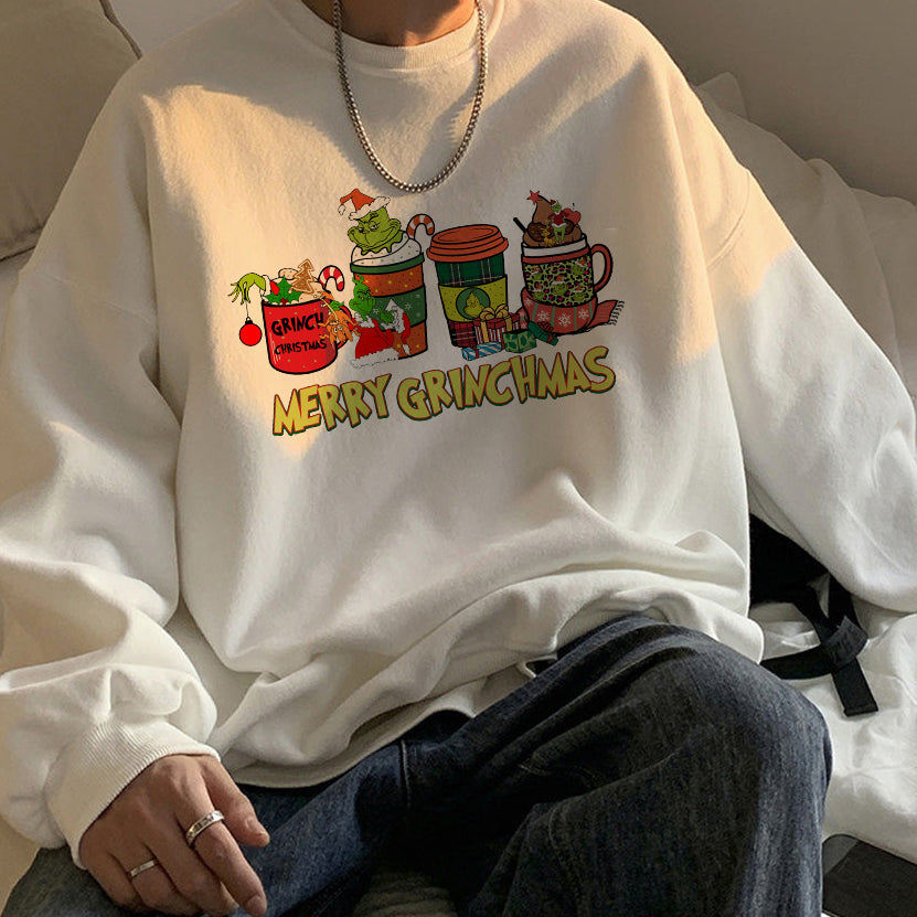 Merry Grinchmas Print Men's Sweatshirt