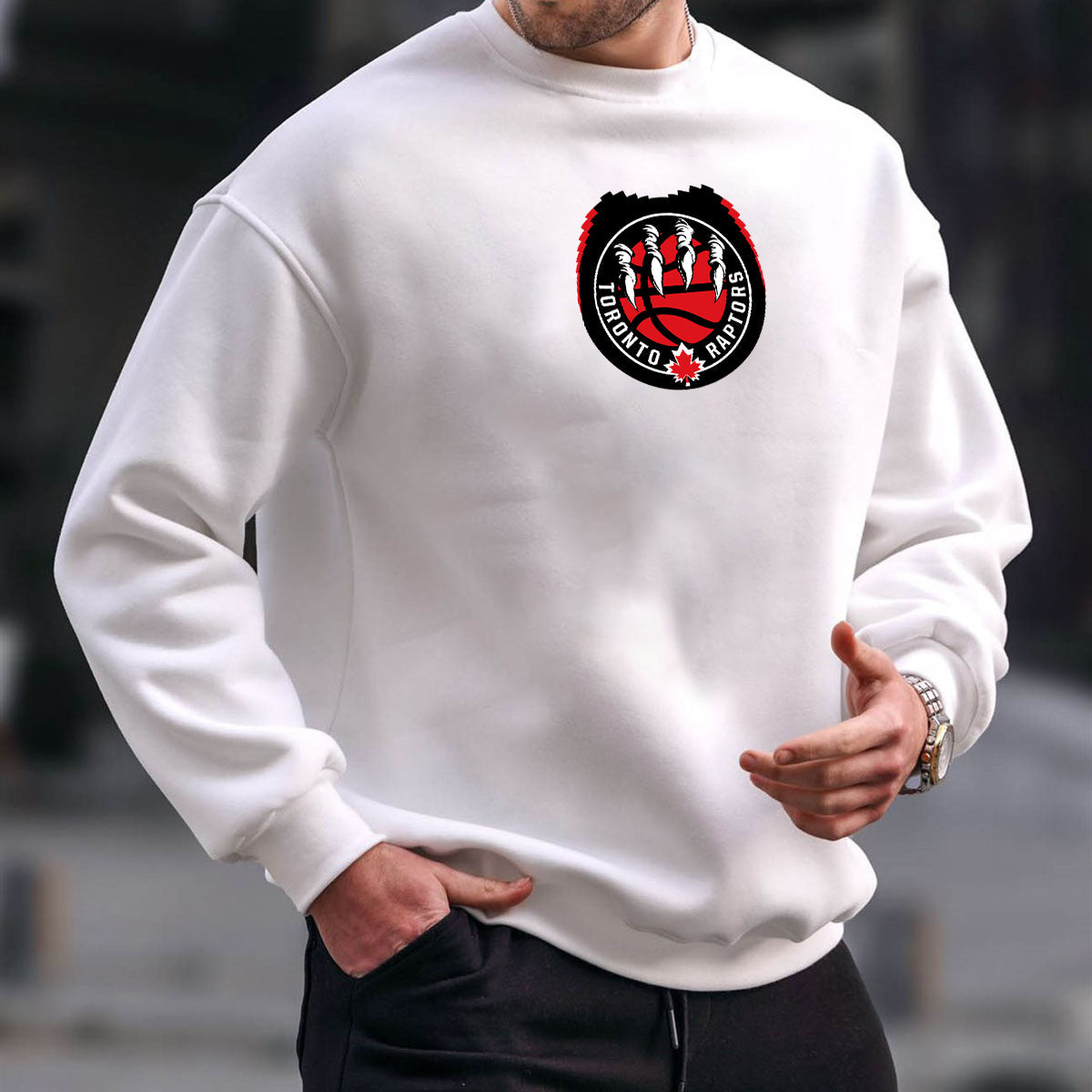 Toronto Raptors Men's Pullover Sweatshirt