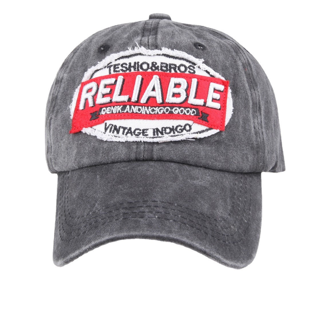 RELIABLE Embroidered Vintage Colorblock Cap Hat