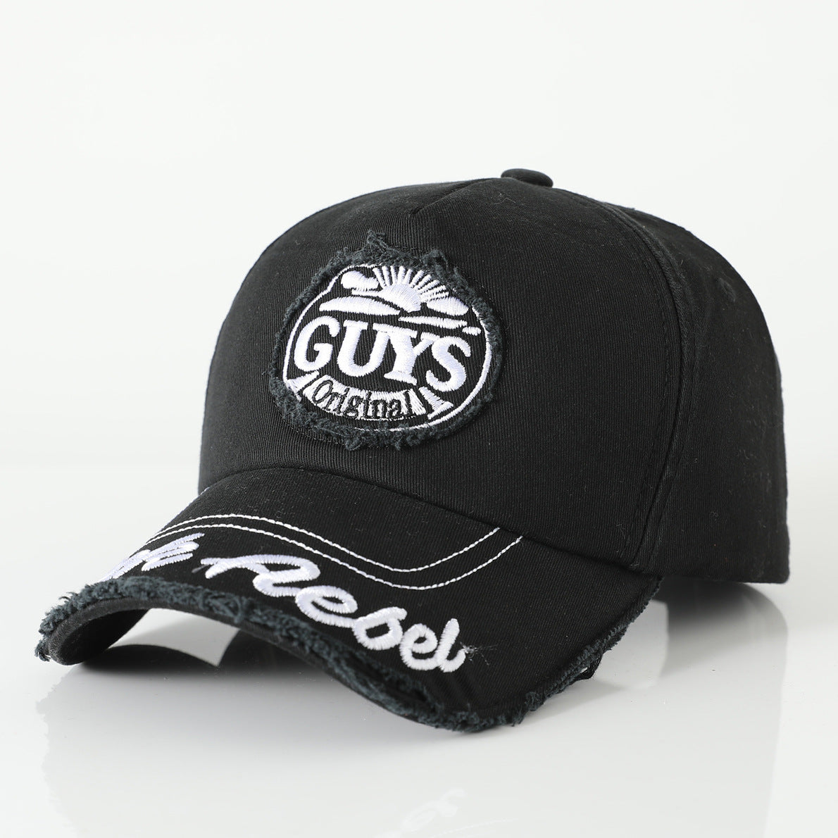 GUYS Embroidered Vintage Colorblock Cap Hat