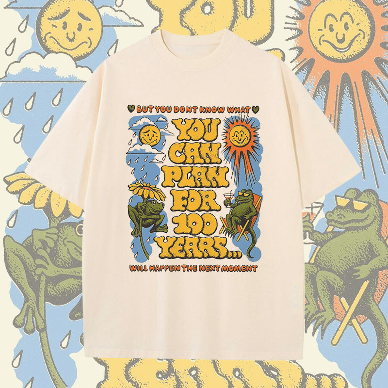 Sun and Frog Funny Print Men's Short Sleeve Tee