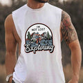 Men's Hiking Graphic Print Tank Top-B