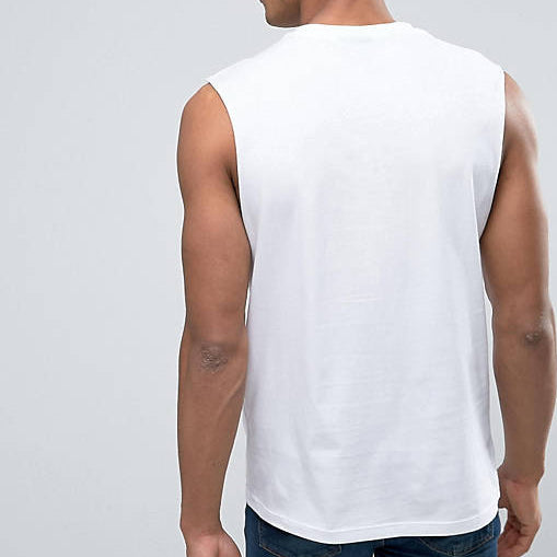 Old School Letter Print Men's Tank Top-C