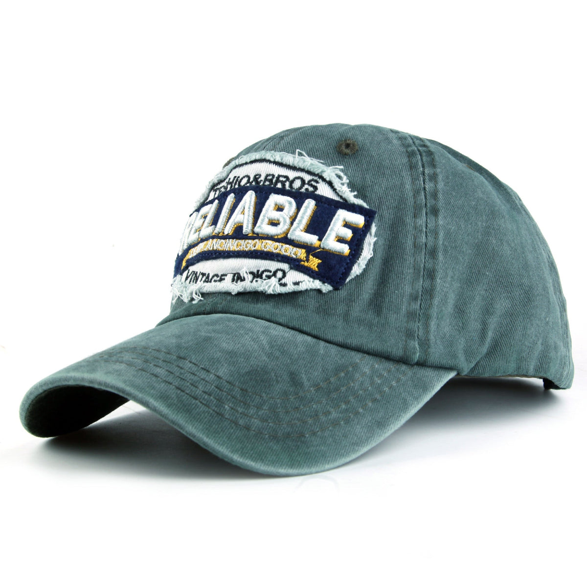 RELIABLE Embroidered Vintage Colorblock Cap Hat