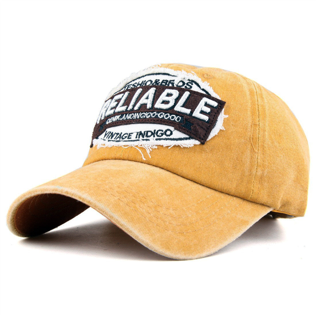 RELIABLE Embroidered Vintage Colorblock Cap Hat