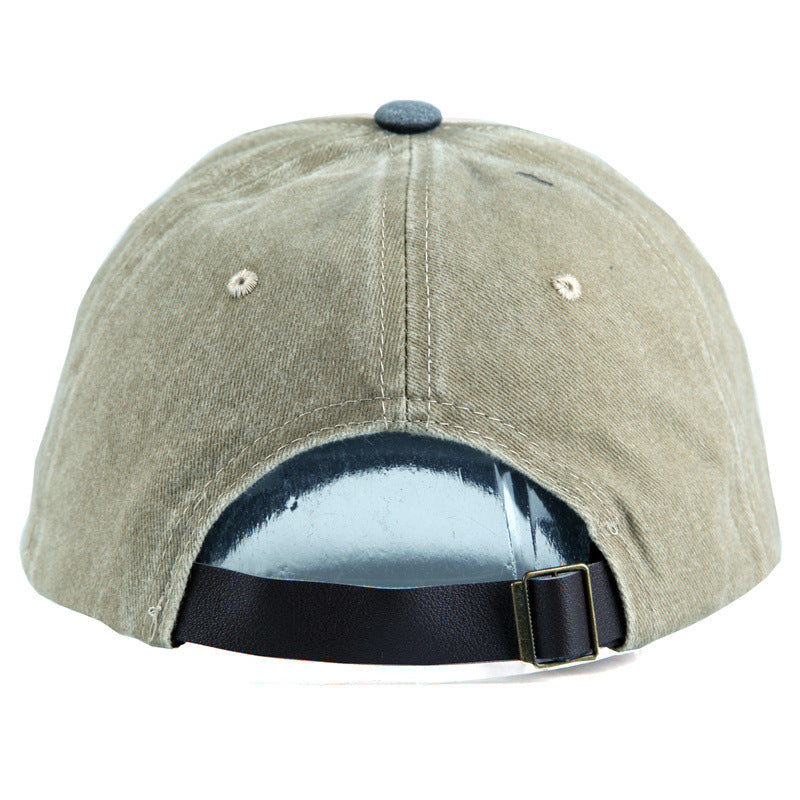 Motocycle Printed Vintage Colorblock Cap Hat
