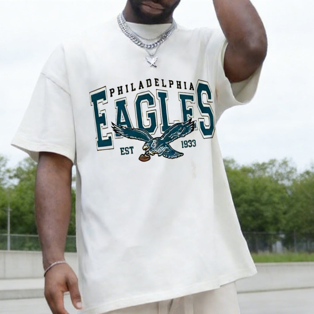 Philly Football "The Birds" Vintage Oversized Graphic Tee