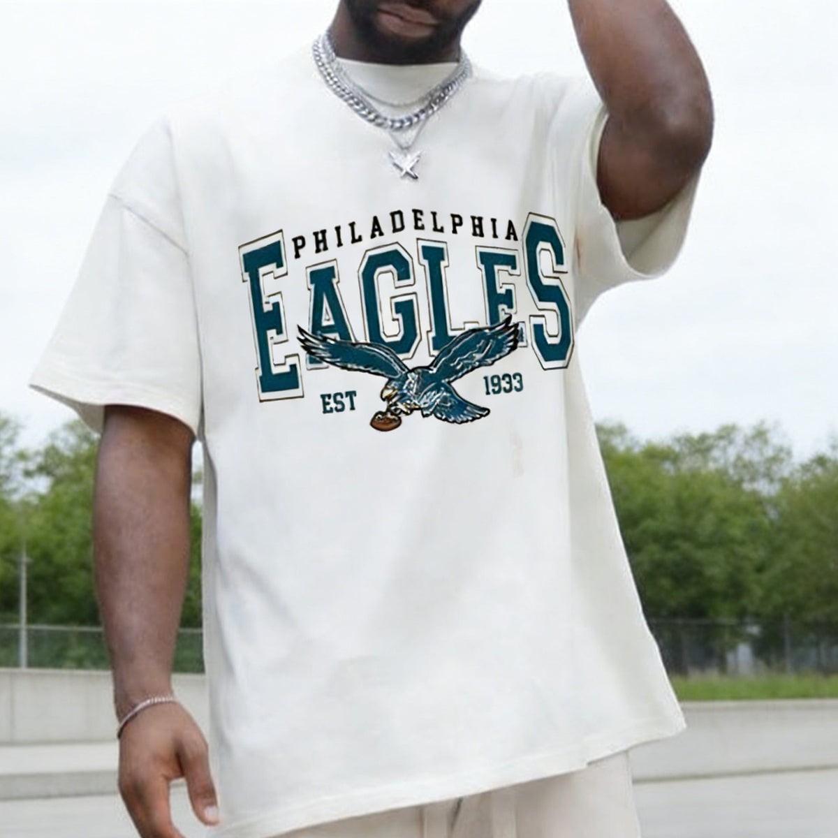 Philly Football "The Birds" Vintage Oversized Graphic Tee